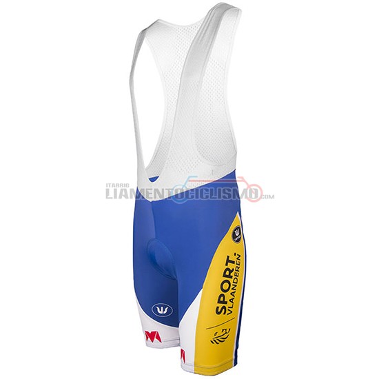 Abbigliamento Sport Vlaanderen Baloise 2017 Manica Corta E Pantaloncino Con Bretelle bianco e giallo - Clicca l'immagine per chiudere